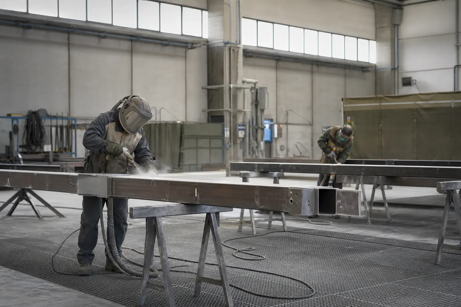 Elementi in acciaio preparati per la metallizzazione