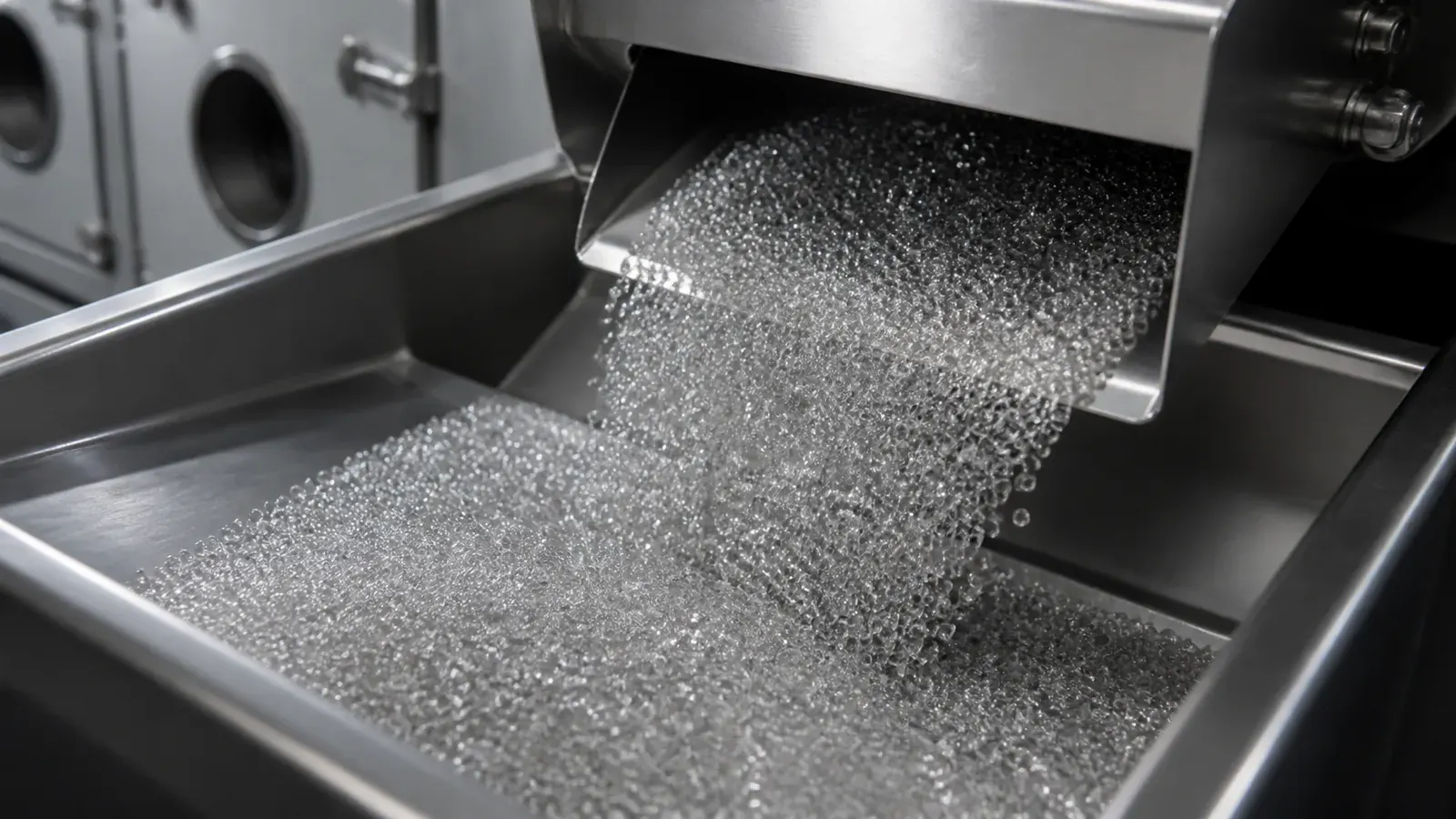 Superficie in acciaio inox dopo la micropallinatura