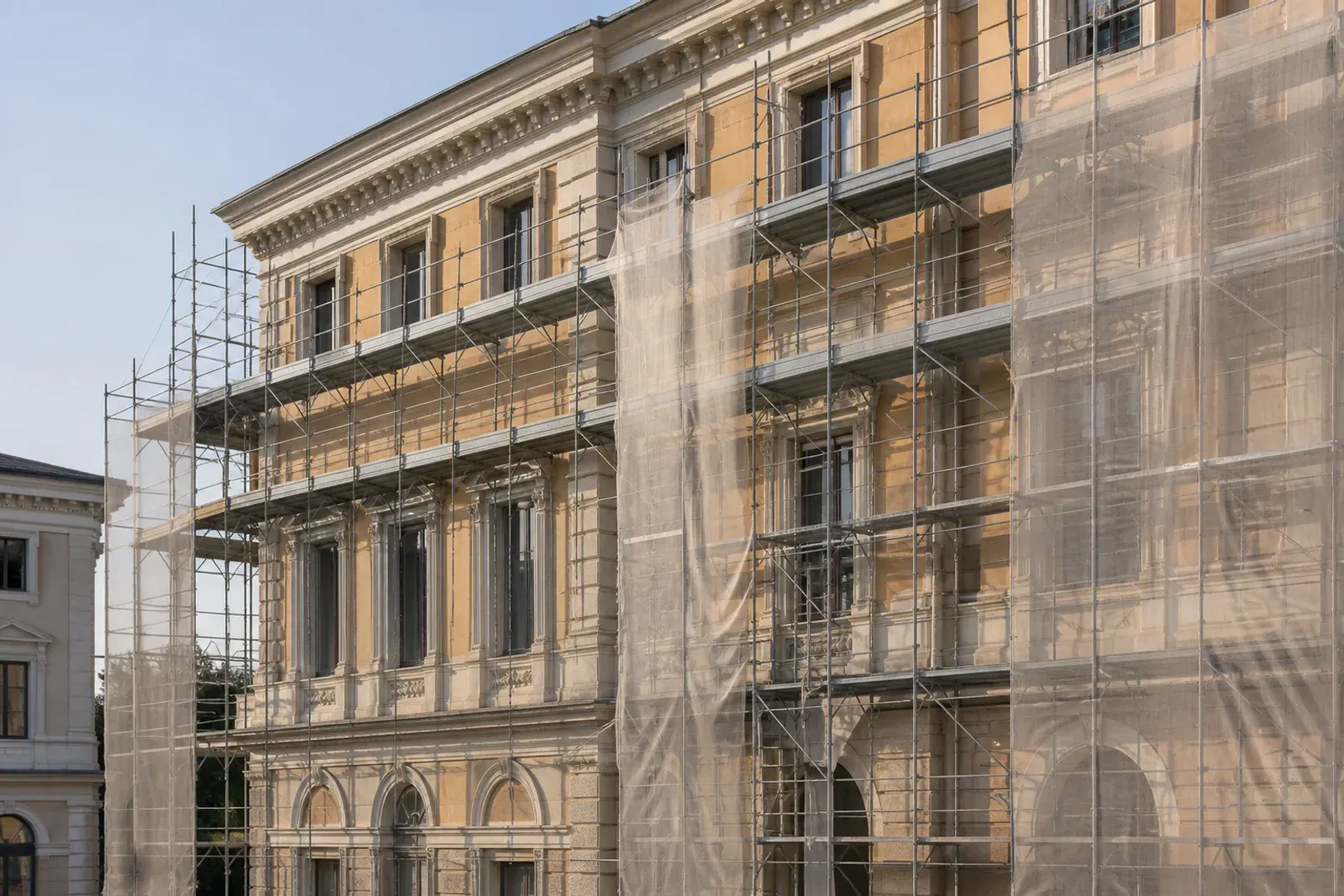 Restauro facciate: cantiere di restauro di una facciata storica