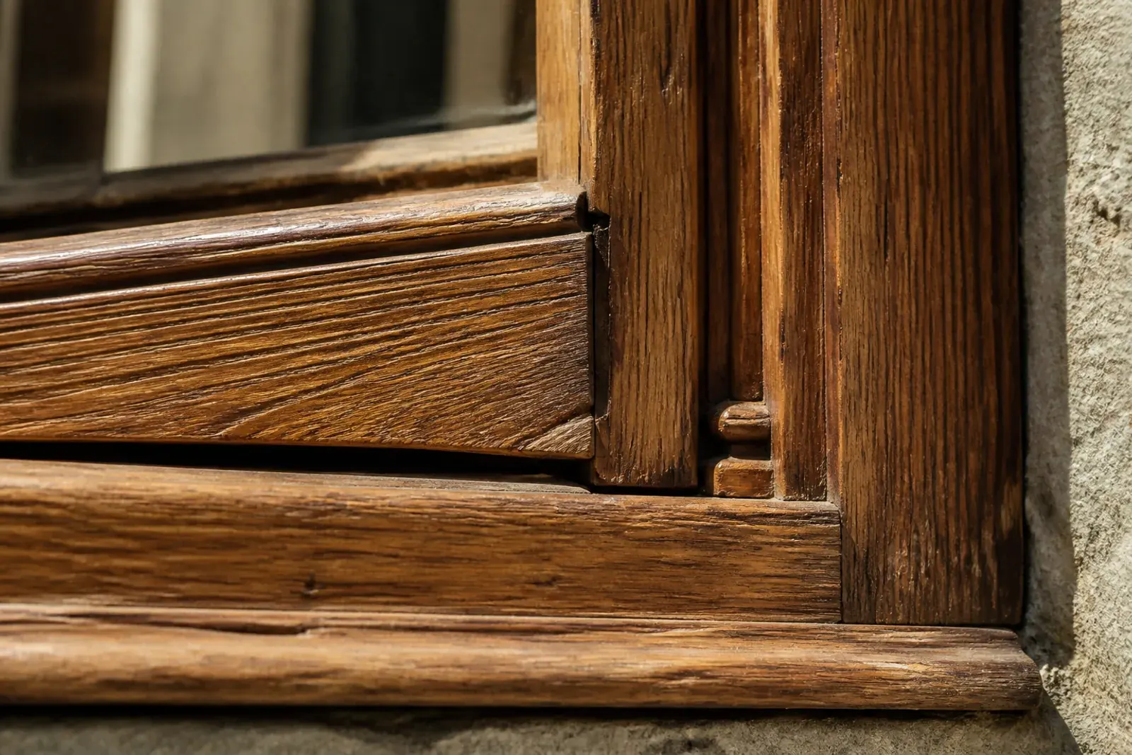 Restauro serramenti: profilo di una finestra in legno