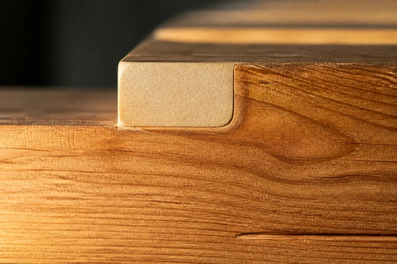 Stuccatura del legno di una finestra